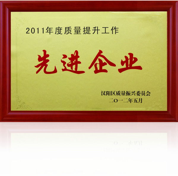 齊達康-2011年度質(zhì)量提升先進企業(yè)