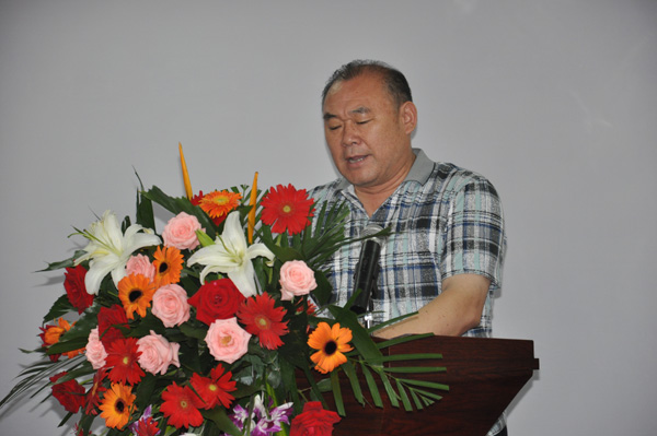 合肥市燃氣辦晉傳銀主任發(fā)表講話，齊達康加氣站技術(shù)交流